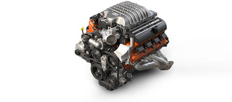 Spercharged 6.2L HEMI® SRT Hellcat V8 Engine