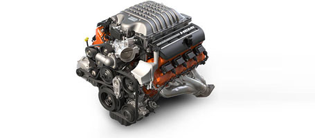 Supercharged 6.2L HEMI® SRT Hellcat V8 Engine